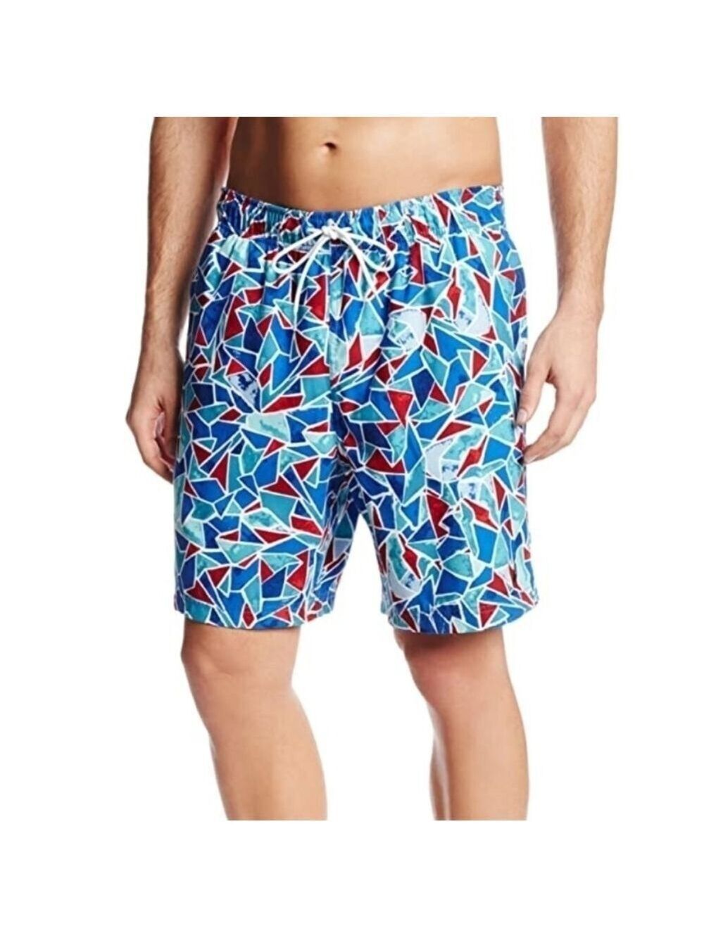Nautica Men’s Colorful Abstract Swim Trunks